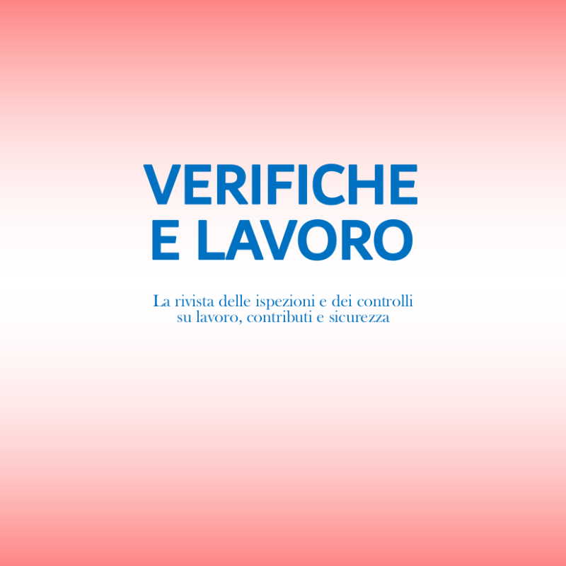 Verifiche e Lavoro aprile giugno 2019